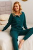 Dámské, kojící pyžamo 4349 Emerald