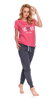 Kojící pyžamo 9901 Best Mom Hot Pink
