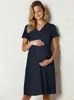 Těhotenská noční košile Mili Navy