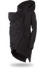 Těhotenská softshellová parka/ kabát 5v1 na nošení dětí, Black