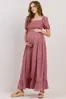 Těhotenské maxi šaty na léto Rory Mauve
