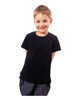 Bavlněné dětské tričko, kr.rukáv, černé