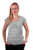 Kojící tričko Lea, krátký rukáv, šedý melír