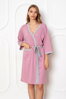 Tenký bavlněný župan do porodnice LaPenna 19274 Pink