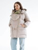 Zimní těhotenská a nosící péřová bunda 3v1 Love&Carry, Beige