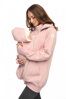 Teplá bavlněná těhotenská a nosičská mikina MijaCulture Pink