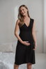 Bambusová kojicí noční košile Star Light Black