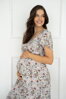 Těhotenské, kojící šaty Lovely Midi Dress Gray SS