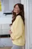Těhotenská a kojící oversized mikina Milk It Easy Yellow