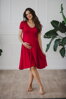 Těhotenské, kojící šaty Mommy Chic Red