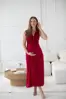 Těhotenské, kojící maxi šaty Loop Maxi Dress Dress Burgundy