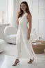 Těhotenské, kojící maxi šaty Loop Maxi Dress Cream
