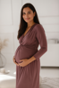 Těhotenské šaty Loop Dress 7/8 Rose Brown