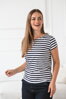 Pruhované tričko ke kojení MamaFlow Blue Stripes