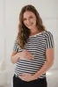 Kojící tričko, halenka Two Ways Navy Stripes I, kr.rukáv