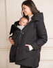 Zimní těhotenská a nosičská bunda 3v1 Seraphine Adena Short Black