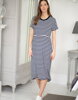 Těhotenské, kojící šaty Seraphine Greyson Navy Stripes