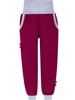 Dívčí softshellové kalhoty s fleecem,vínové 