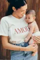 Kojící tričko Amour White