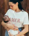 Kojící tričko Amour White