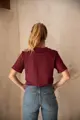 Kojící triko se zipy California Burgundy