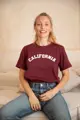 Kojící triko se zipy California Burgundy