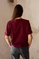 Kojící tričko se zipem Real Burgundy