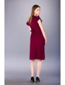 Těhotenské elegantní šaty Luna Burgundy