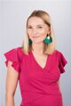 Těhotenské tričko Elena Fuchsia