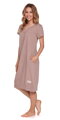 DN Nightwear 4348 kojicí noční košile Maja Beige
