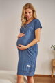 DN Nightwear 4348 kojicí noční košile Maja  Deep Blue