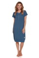 DN Nightwear 4348 kojicí noční košile Maja  Deep Blue