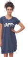 Mateřská noční košile 9504 Happy Mommy Deep Blue