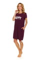 Mateřská noční košile 9504 Happy Mommy Burgundy