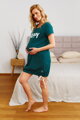 Mateřská noční košile 9504 Happy Mommy Emerald