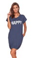 Mateřská noční košile 9504 Happy Mommy Deep Blue