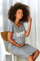 Mateřská noční košile 9504 Happy Mommy Grey