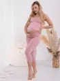 Těhotenské 3/4 legíny pod bříško Formommy Gaja Dust Pink