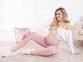 Těhotenské 3/4 legíny Formommy Dust Pink
