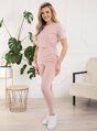 Těhotenské dlouhé legíny pod bříško Formommy Gaja Dust Pink