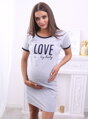 Mateřská noční košile Love My Baby Grey