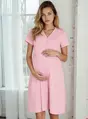 Těhotenská noční košile Mili Dust Pink