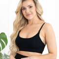 Bavlněná mateřská podprsenka Agnes Black