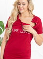 Mateřská noční košile Pure Love Burgundy