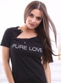 Mateřská noční košile Pure Love Black