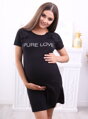 Mateřská noční košile Pure Love Black