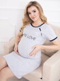 Mateřská noční košile Pure Love Grey