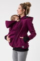 Těhotenská a nosící softshellová bunda Everest 6v1, Plum