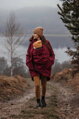 Těhotenská softshellová parka/ kabát 5v1 na nošení dětí, Burgundy