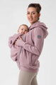 Těhotenská a nosící bavlněná mikina 5v1 Pola, Dust Pink
